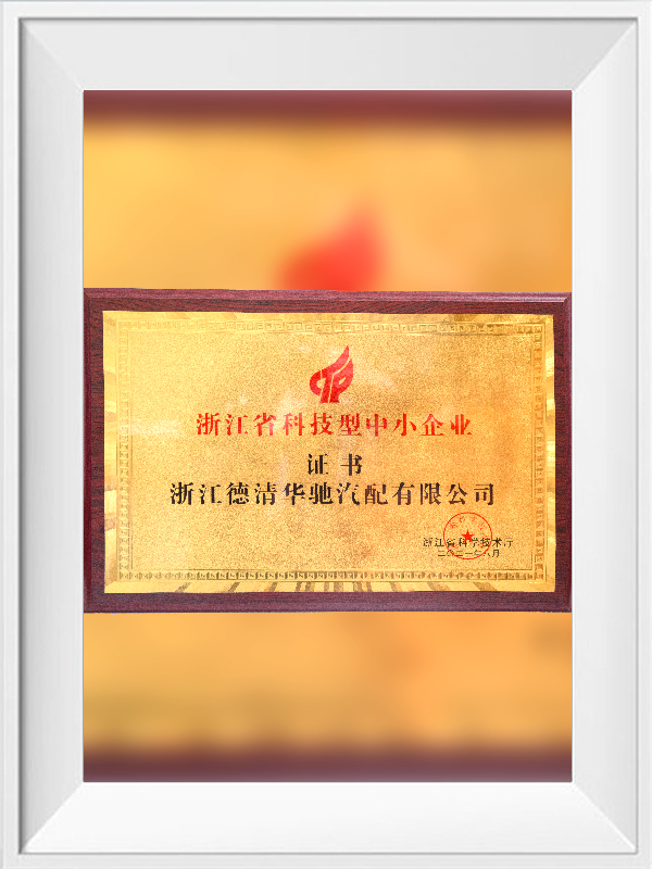 Certificado de PYME de ciencia y tecnología de Zhejiang